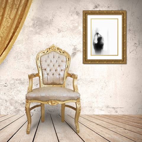 Morning Gold Ornate Wood Framed Art Print with Double Matting by Haghi, Babak