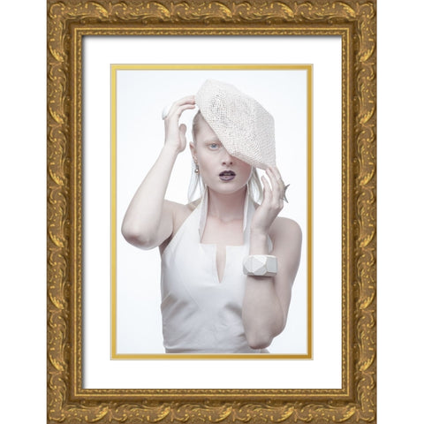 In The White Room Gold Ornate Wood Framed Art Print with Double Matting by Nieuwerf, Bartjan