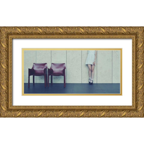Museum Gold Ornate Wood Framed Art Print with Double Matting by Amenomori, Keiichiro