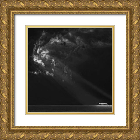 Endless Prairies ... Gold Ornate Wood Framed Art Print with Double Matting by Depaepe, Yvette