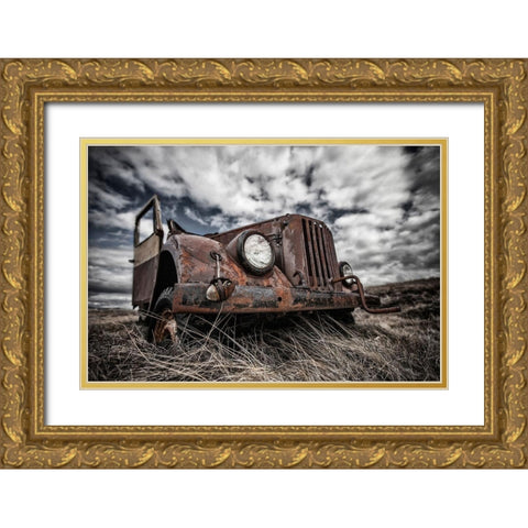 The Eye Gold Ornate Wood Framed Art Print with Double Matting by Ingibergsson, Bragi