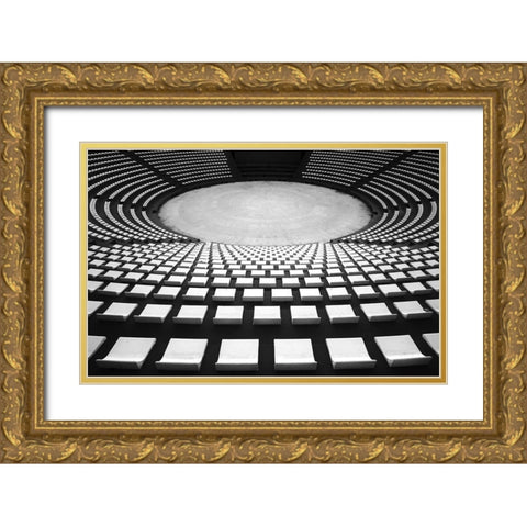 Auditorium Gold Ornate Wood Framed Art Print with Double Matting by Hawerkamp, Hans-Wolfgang