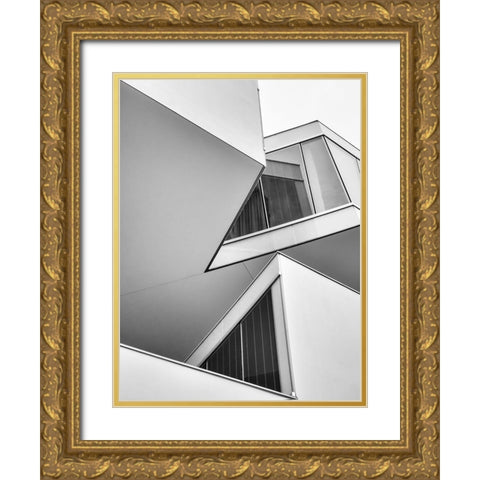 Act Elion Gold Ornate Wood Framed Art Print with Double Matting by Vangindertael, Luc
