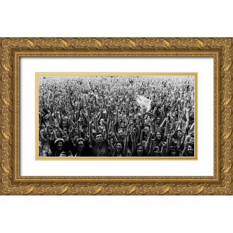 Human Forest Gold Ornate Wood Framed Art Print with Double Matting by Valin, Alexandre