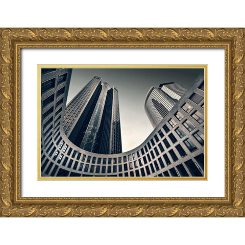 Tower 185 Gold Ornate Wood Framed Art Print with Double Matting by Reichert, Renate