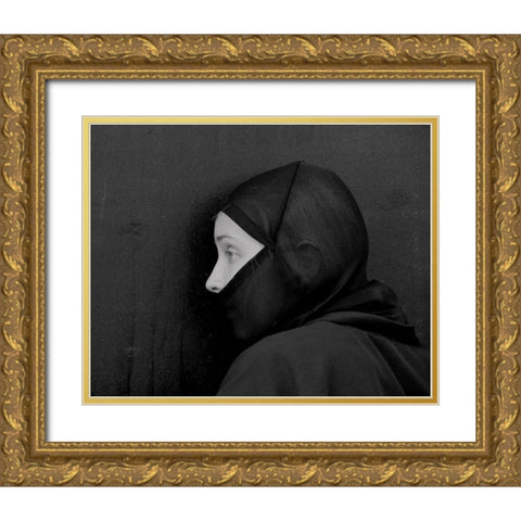 A??Ghosta? Gold Ornate Wood Framed Art Print with Double Matting by Huang, Ivan