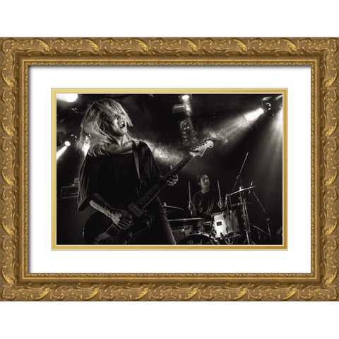 Onstage Gold Ornate Wood Framed Art Print with Double Matting by Nakamatsu, Kenji