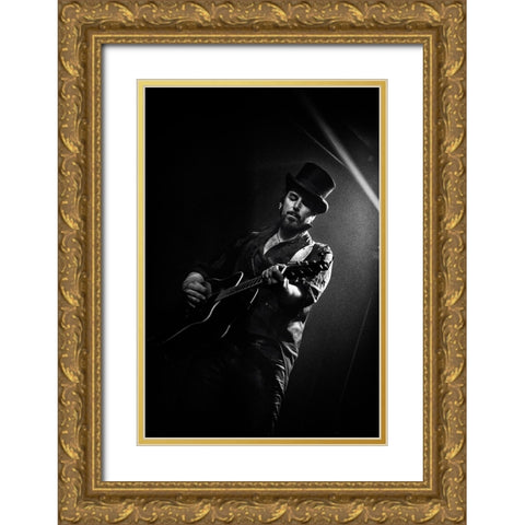 Hat Trick Gold Ornate Wood Framed Art Print with Double Matting by Samuelsson, Anders