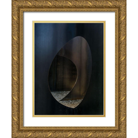 Oval Steel Gold Ornate Wood Framed Art Print with Double Matting by Vangindertael, Luc