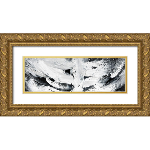 MAYHEM Gold Ornate Wood Framed Art Print with Double Matting by Atelier B Art Studio