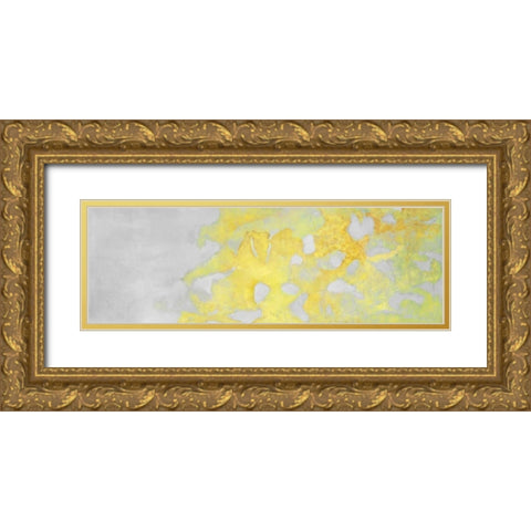 Golden clouds Gold Ornate Wood Framed Art Print with Double Matting by Atelier B Art Studio