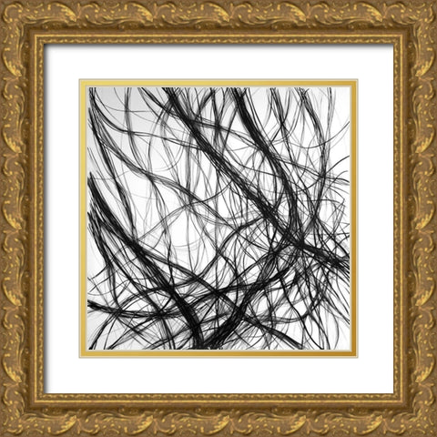 CONNECTION Gold Ornate Wood Framed Art Print with Double Matting by Atelier B Art Studio