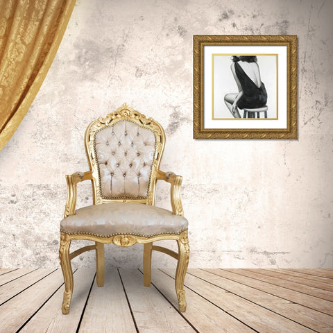 Pretty Woman Gold Ornate Wood Framed Art Print with Double Matting by Atelier B Art Studio