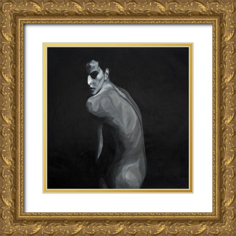DENUDED Gold Ornate Wood Framed Art Print with Double Matting by Atelier B Art Studio