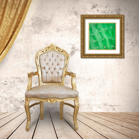 CACTUS CLOSEUP Gold Ornate Wood Framed Art Print with Double Matting by Atelier B Art Studio