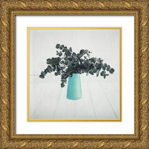BOUQUET OF EUCALYPTUS Gold Ornate Wood Framed Art Print with Double Matting by Atelier B Art Studio
