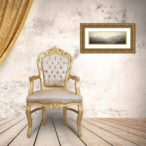 Desaturated Highslands Gold Ornate Wood Framed Art Print with Double Matting by Atelier B Art Studio