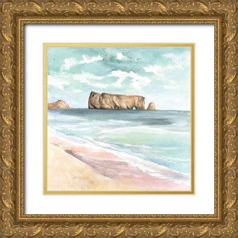 ROCHER PERCé Gold Ornate Wood Framed Art Print with Double Matting by Atelier B Art Studio