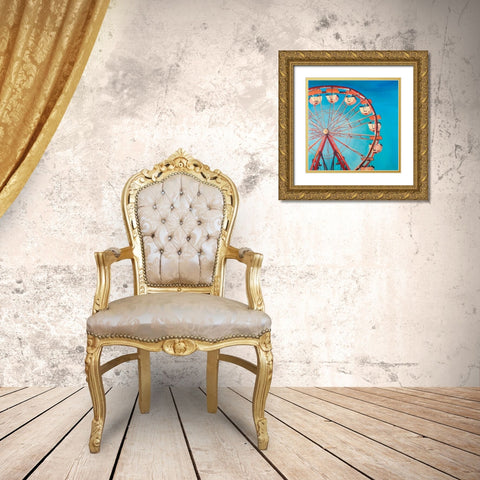 Big Wheel in a Carnaval Gold Ornate Wood Framed Art Print with Double Matting by Atelier B Art Studio