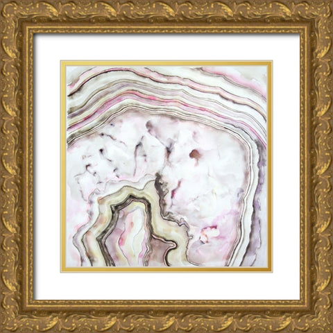 AGATE Gold Ornate Wood Framed Art Print with Double Matting by Atelier B Art Studio