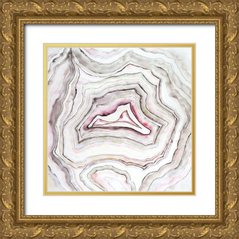 GEODE Gold Ornate Wood Framed Art Print with Double Matting by Atelier B Art Studio