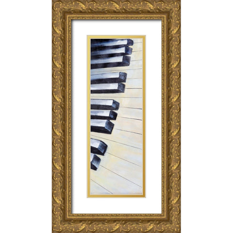 KEYS Gold Ornate Wood Framed Art Print with Double Matting by Atelier B Art Studio