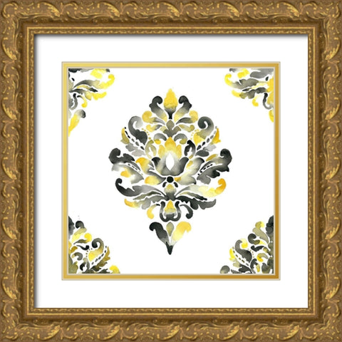 BAROQUE ORNAMENT Gold Ornate Wood Framed Art Print with Double Matting by Atelier B Art Studio