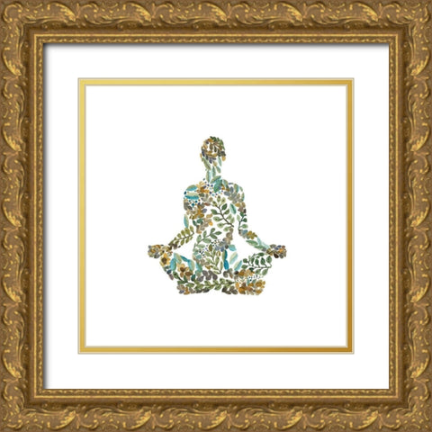 ZEN ATTITUDE Gold Ornate Wood Framed Art Print with Double Matting by Atelier B Art Studio