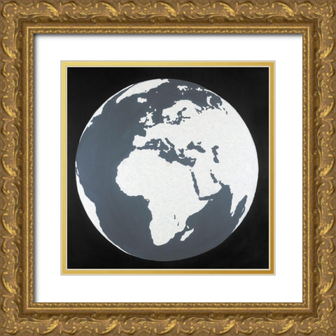 Earth Gold Ornate Wood Framed Art Print with Double Matting by Atelier B Art Studio