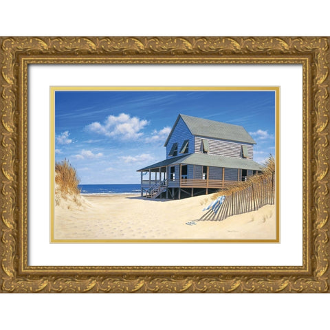 Westerly Breeze Gold Ornate Wood Framed Art Print with Double Matting by Pollera, Daniel