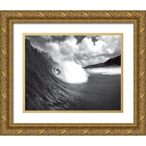Pipeline II Gold Ornate Wood Framed Art Print with Double Matting by Anonymous
