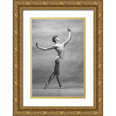 Everything is Beautiful at the Ballet Gold Ornate Wood Framed Art Print with Double Matting by Melnyk, V