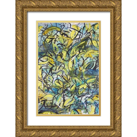 In the Undertow Gold Ornate Wood Framed Art Print with Double Matting by Carroccio, Lisa