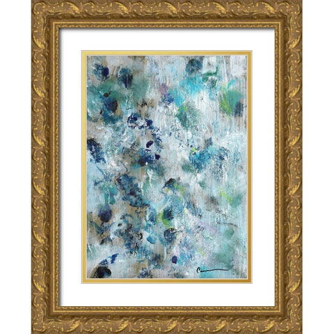 First Frost Gold Ornate Wood Framed Art Print with Double Matting by Carroccio, Lisa