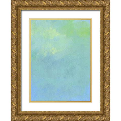 Sky Abstract I Gold Ornate Wood Framed Art Print with Double Matting by Carroccio, Lisa