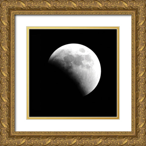 Eclipse II Gold Ornate Wood Framed Art Print with Double Matting by Anonymous