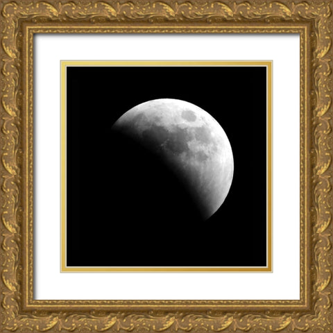 Eclipse III Gold Ornate Wood Framed Art Print with Double Matting by Anonymous