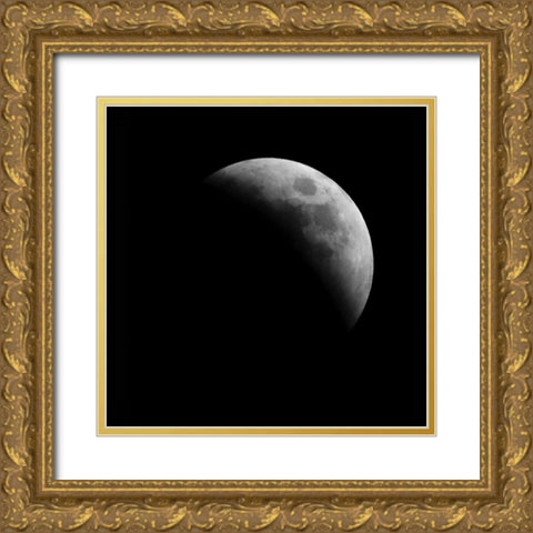 Eclipse IV Gold Ornate Wood Framed Art Print with Double Matting by Anonymous