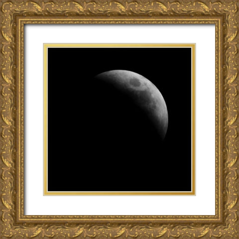 Eclipse V Gold Ornate Wood Framed Art Print with Double Matting by Anonymous