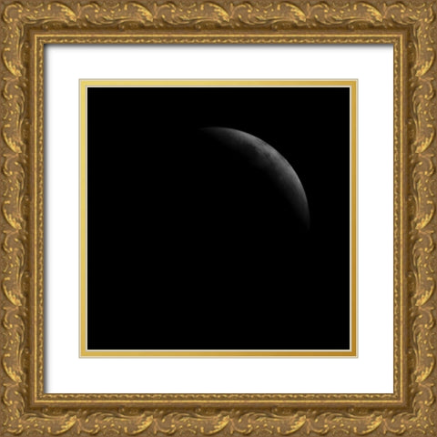 Eclipse VI Gold Ornate Wood Framed Art Print with Double Matting by Anonymous