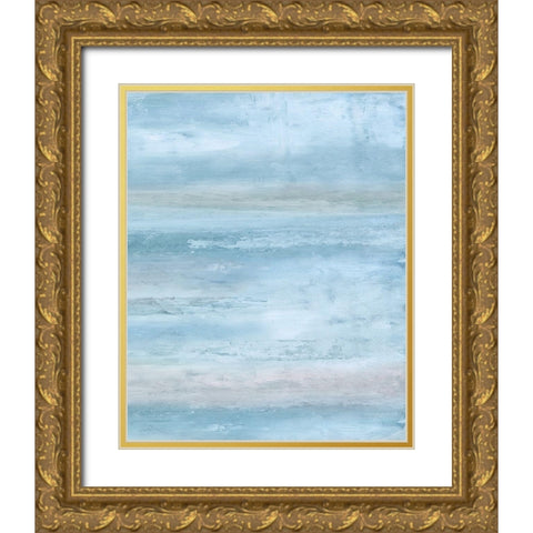 Blue Clouds Il. Gold Ornate Wood Framed Art Print with Double Matting by Tice, C.