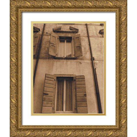 Venice II Gold Ornate Wood Framed Art Print with Double Matting by Unknown