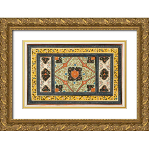 Magic Carpet I Gold Ornate Wood Framed Art Print with Double Matting by Unknown
