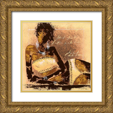 Sexy I Gold Ornate Wood Framed Art Print with Double Matting by Johanna