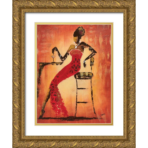 Rendez-vous I Gold Ornate Wood Framed Art Print with Double Matting by Johanna