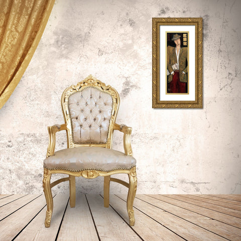 Liberation Gold Ornate Wood Framed Art Print with Double Matting by Kuhn, Marie-Pierre