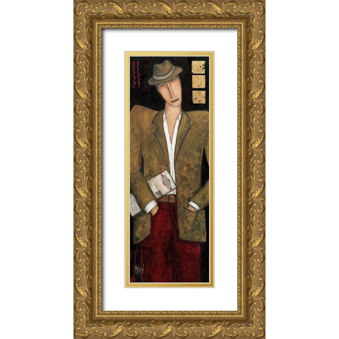Liberation Gold Ornate Wood Framed Art Print with Double Matting by Kuhn, Marie-Pierre