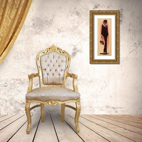 Bamako I Gold Ornate Wood Framed Art Print with Double Matting by Johanna