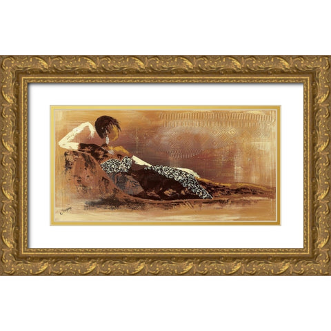 Instant I Gold Ornate Wood Framed Art Print with Double Matting by Johanna