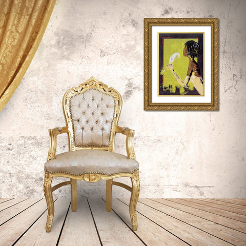 La lettre damour II Gold Ornate Wood Framed Art Print with Double Matting by Johanna
